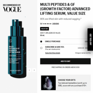 homepage website and product portfolio