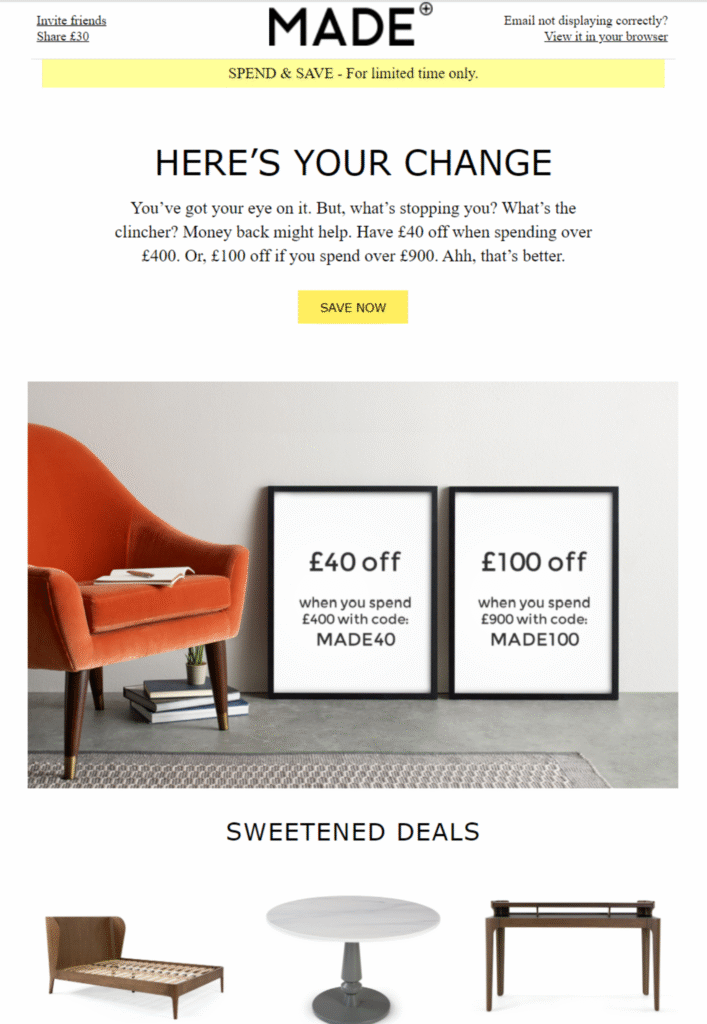 made friends & family event