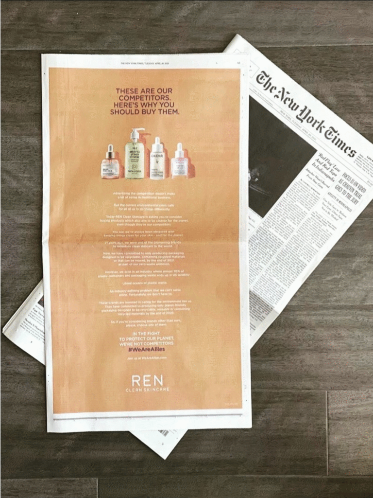ren clean skincare new york times campaign