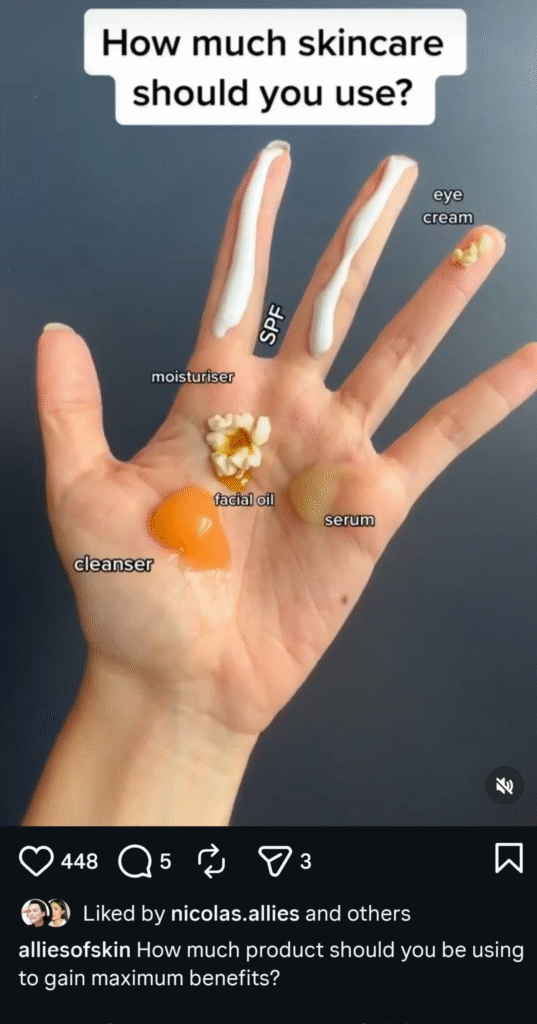 allies of skin social how much skincare to use